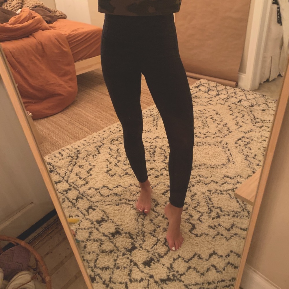 Half Mesh Leggings